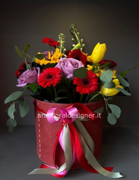 Flowerbox bellissima, colorata  scatola dm 25